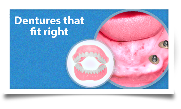 dentures in array